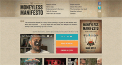Desktop Screenshot of moneylessmanifesto.org